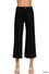 Ally Black High Waisted Straight Frayed Hem
