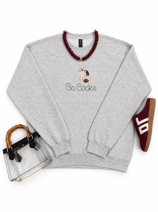 Dog Pompom Game Day Sweatshirts