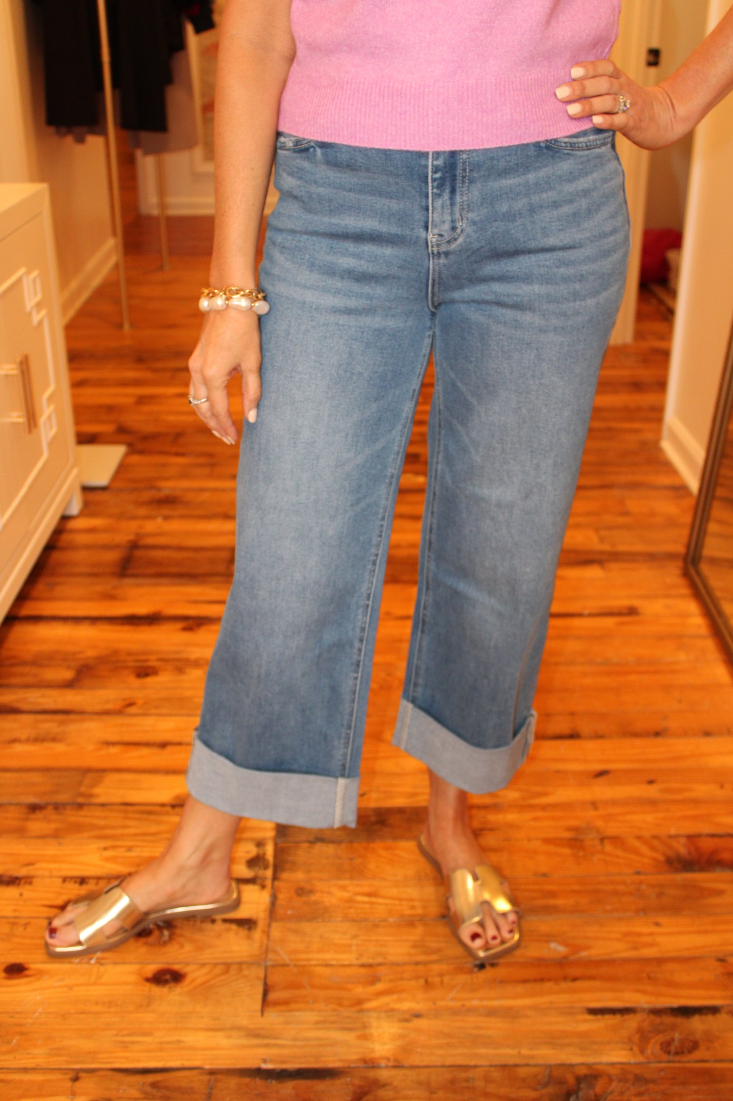 Emmy Double Cuffed Baggy Jeans