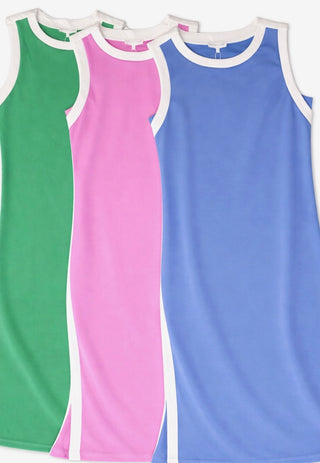 Solid Sleeveless Midi Dress