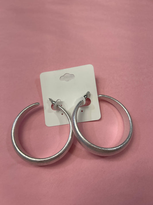 Silver Classic Hoop