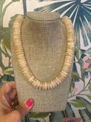Cream Beaded Necklace