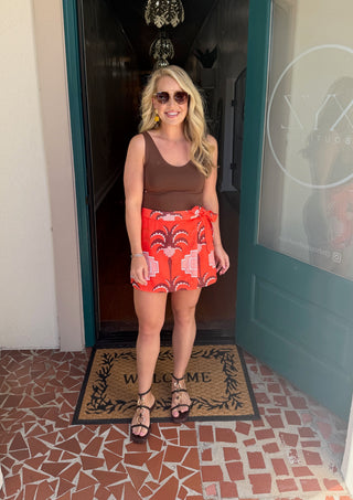 Botanical Palm Skort