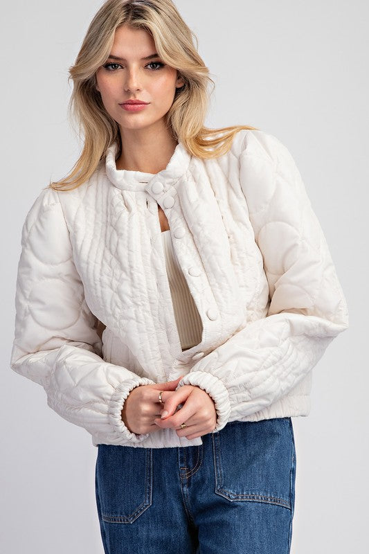 Solid Quilted Jacket