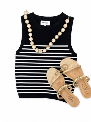 Striped Sleeveless Tank Top