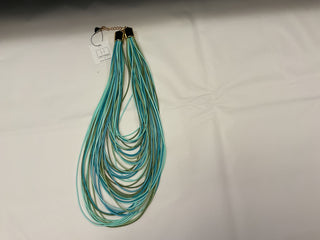 Small String Blue/Green Necklace