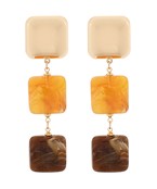 Yellow & Gold Drop Earrings