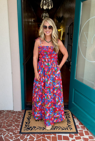 Juciel Smocked  Maxi Dress