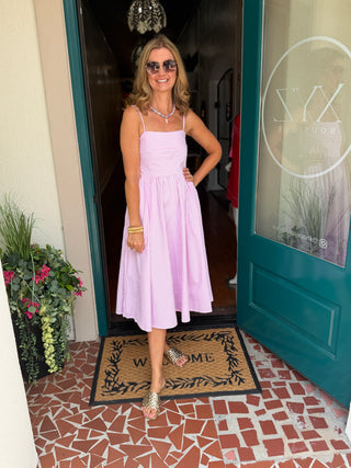 Striped Midi Dress-Saturday Steal