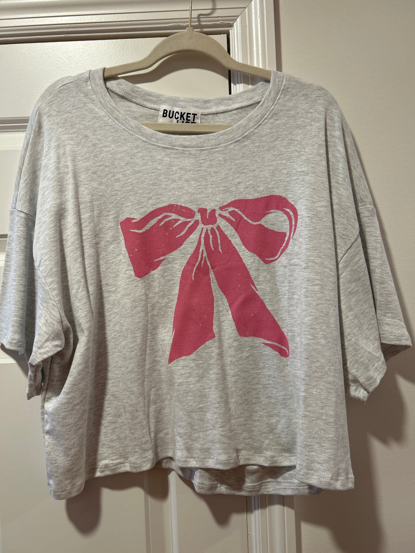 Gray Bow T-shirt