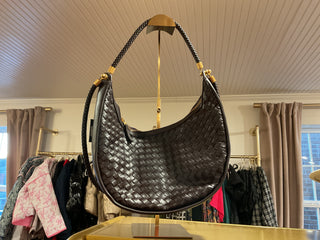 Large Woven Hobo Handbag