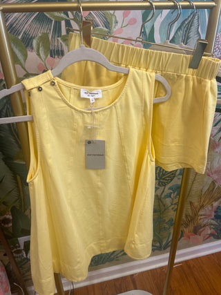 Contrast Stitch Swing Top Shorts Set