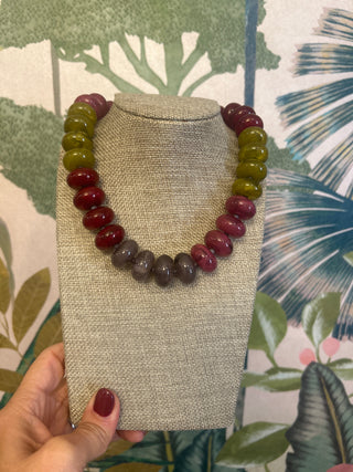 Ginny Multicolored Chunky Beaded Necklace