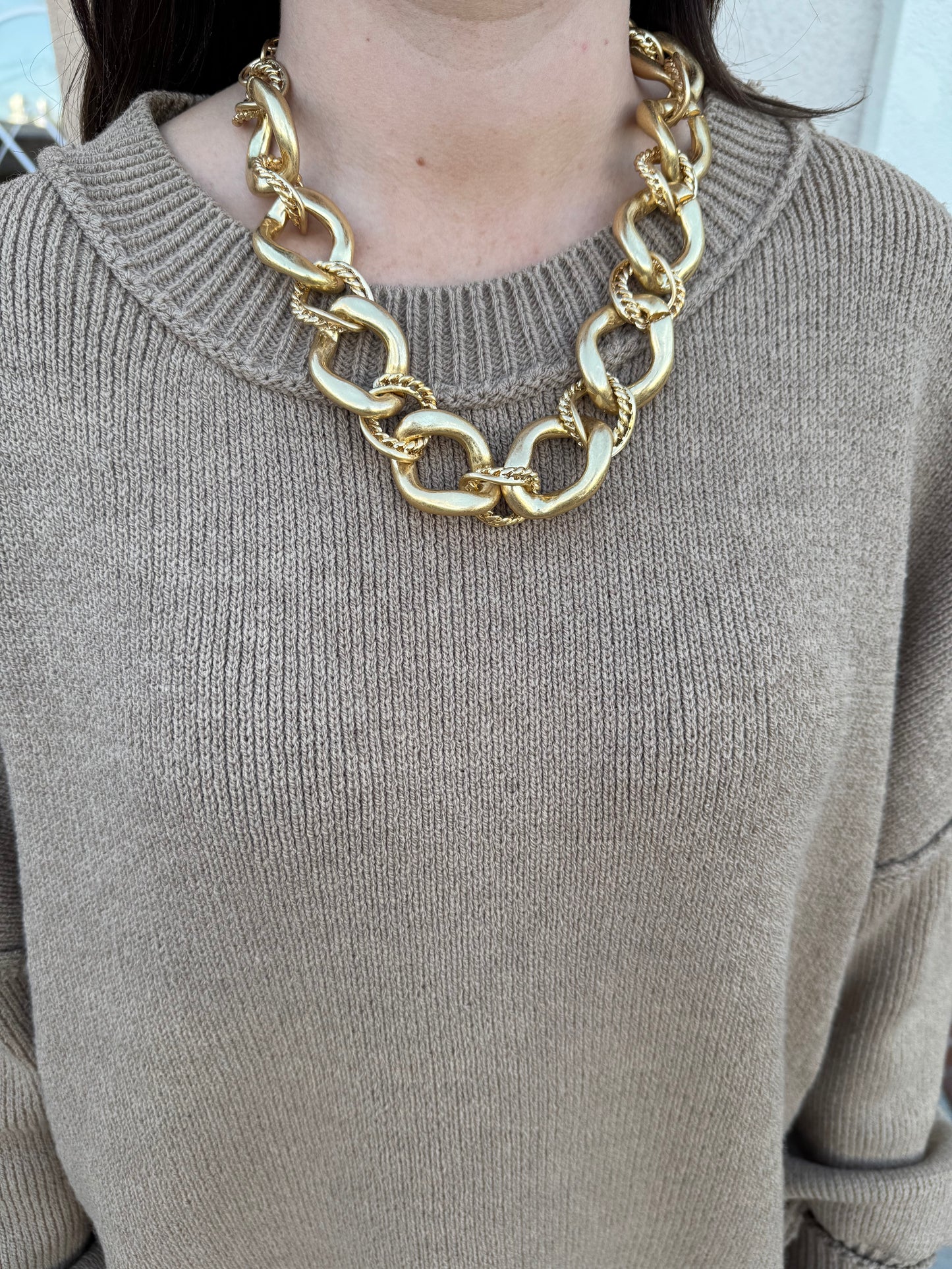 Vintage Double Link Chain Necklace