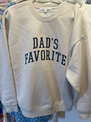 Dad's Favorite Sweatshirt-Favorite Daughter