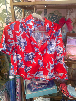 Floral Button Up Top