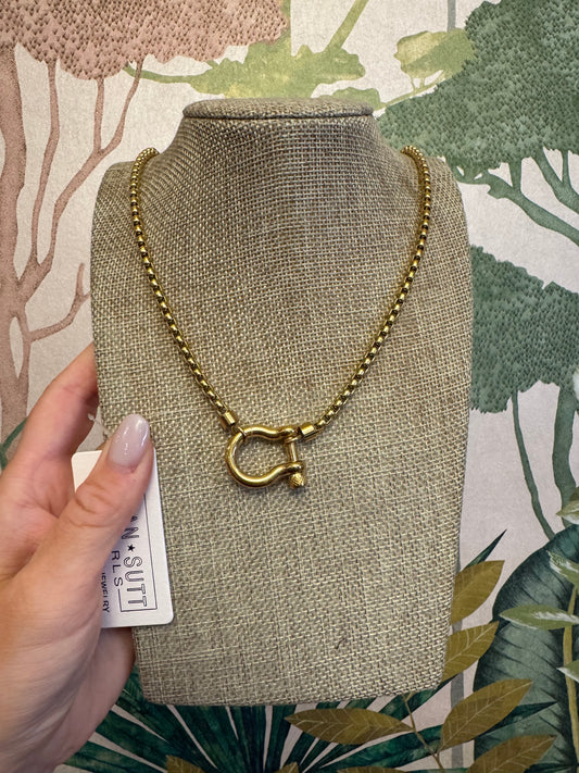 Horse Bit Locket Necklace