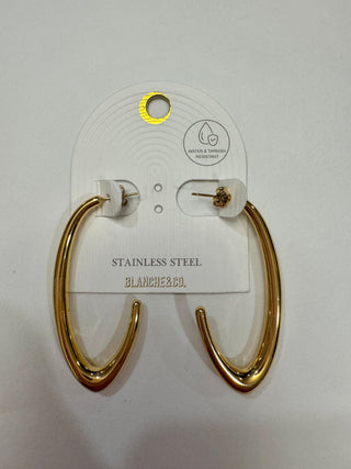 Gold Oval 2" Hoop