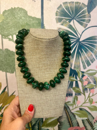 Anna Chunky Marbled Beaded Necklace