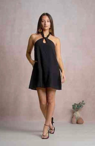Black Halter Dress