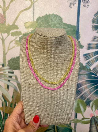 Lucy Gemstone Beaded  Necklace