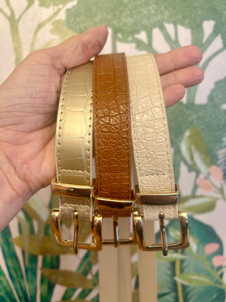 Crocodile Pattern Belt