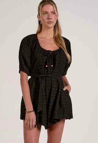 Black Eyelet Romper