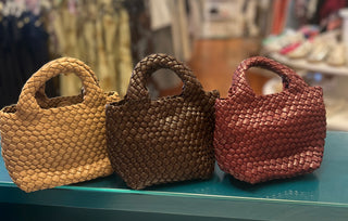 Braided Clutch with Zipper Bag Insert