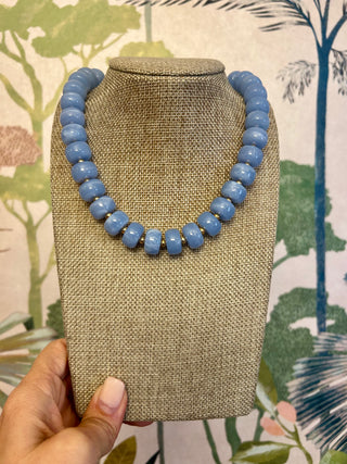 Sophie Blue Beaded Necklace