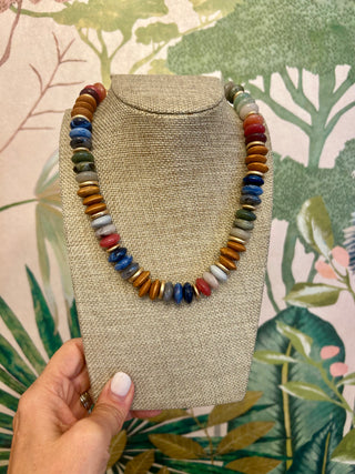 Mallory Multicolor Beaded Necklace
