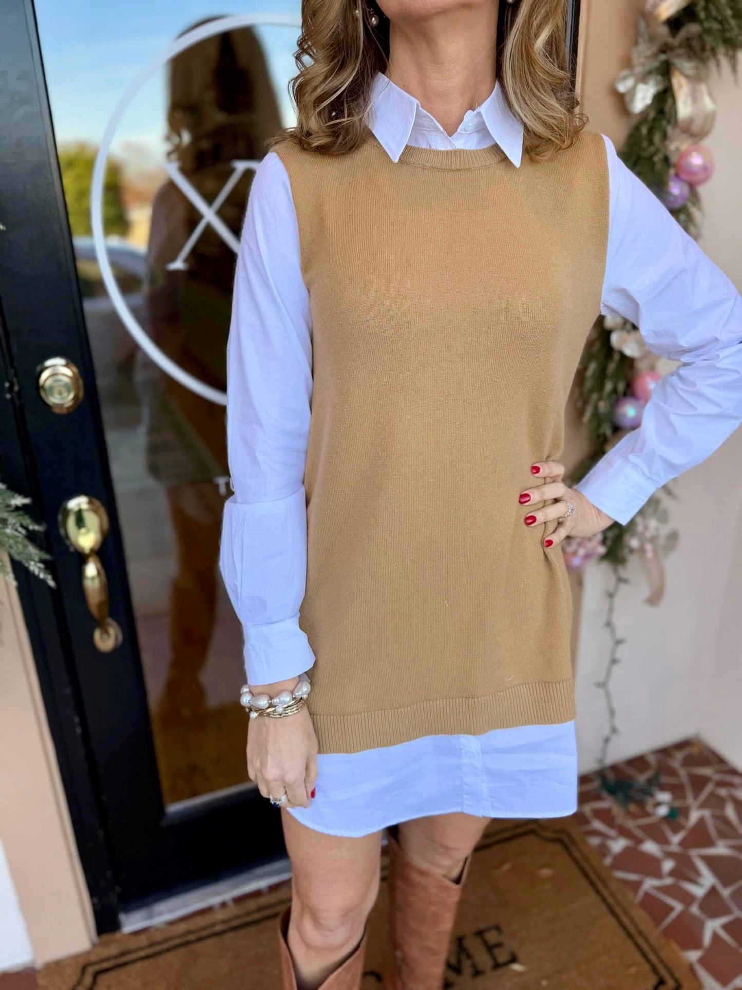 Milford Mariela Sweater Vest Dress