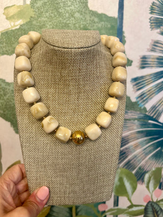 Neutral Cubed Necklace