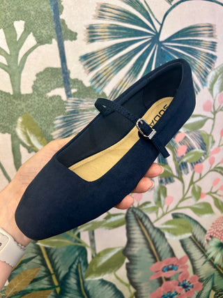Navy Kiana Ballet Flat