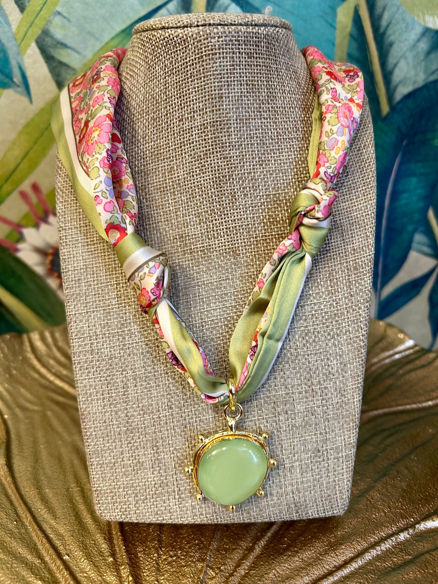 Garden Party Scarf Necklace