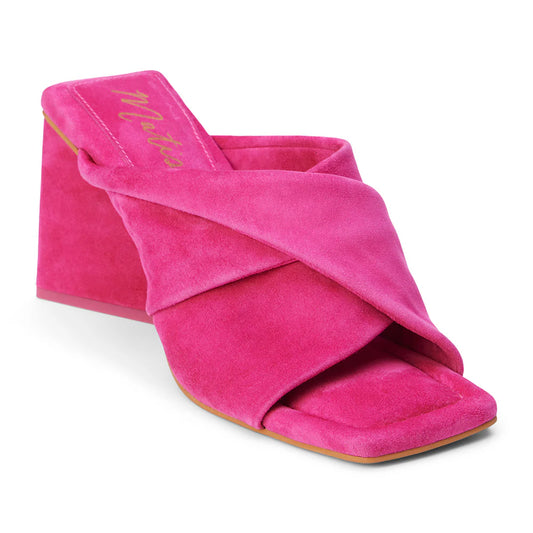 Pink Dawson Suede Heel