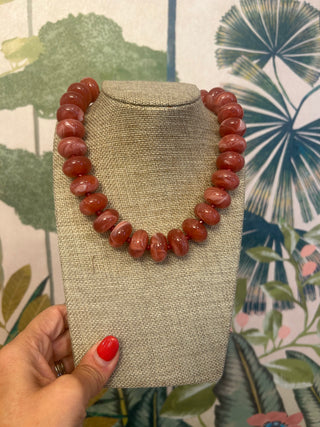 Anna Chunky Marbled Beaded Necklace