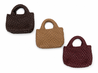 Braided Clutch with Zipper Bag Insert