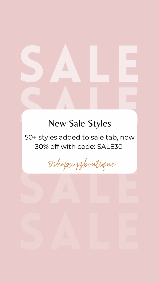 30% off Sale Tab!