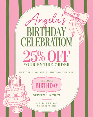 Angela’s Birthday Celebration Sale