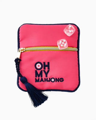 Pink Coin & Dice Bag - Oh My Mahjong!