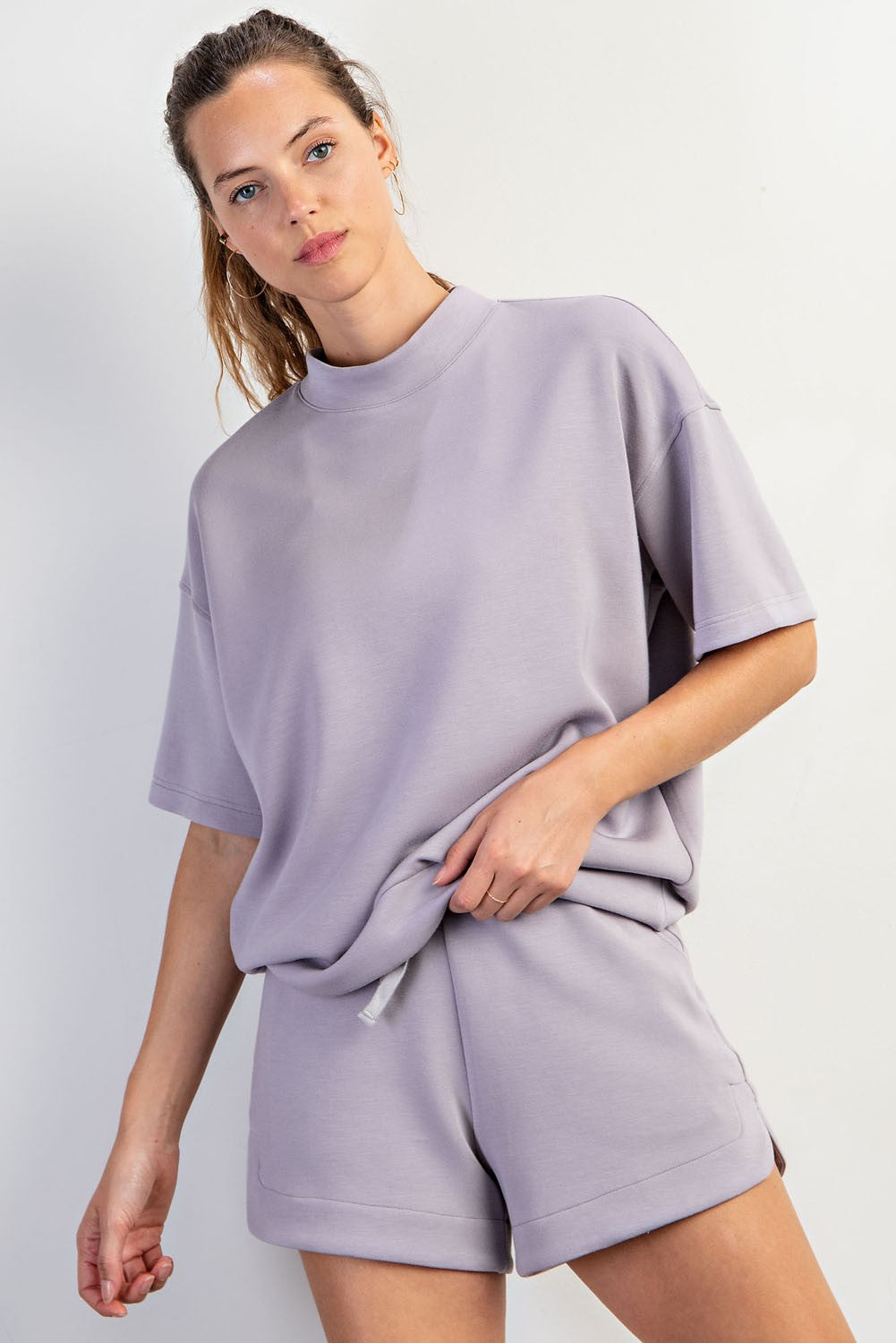 Modal Mock Neck Top