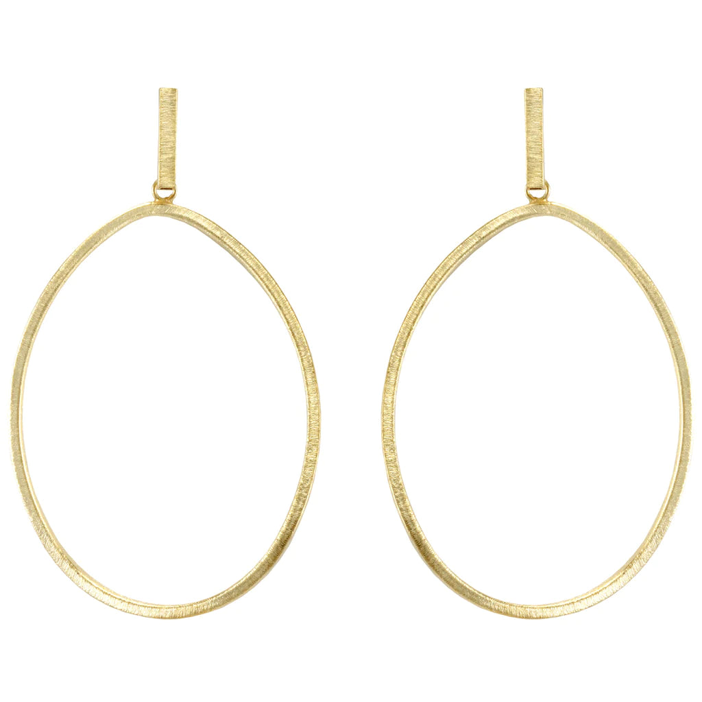 Twisted Oval Hoops