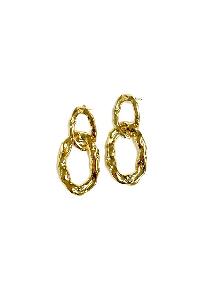 Solus Gold Earrings-Betsy Pittard