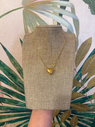 Mini Gold Heart Necklace