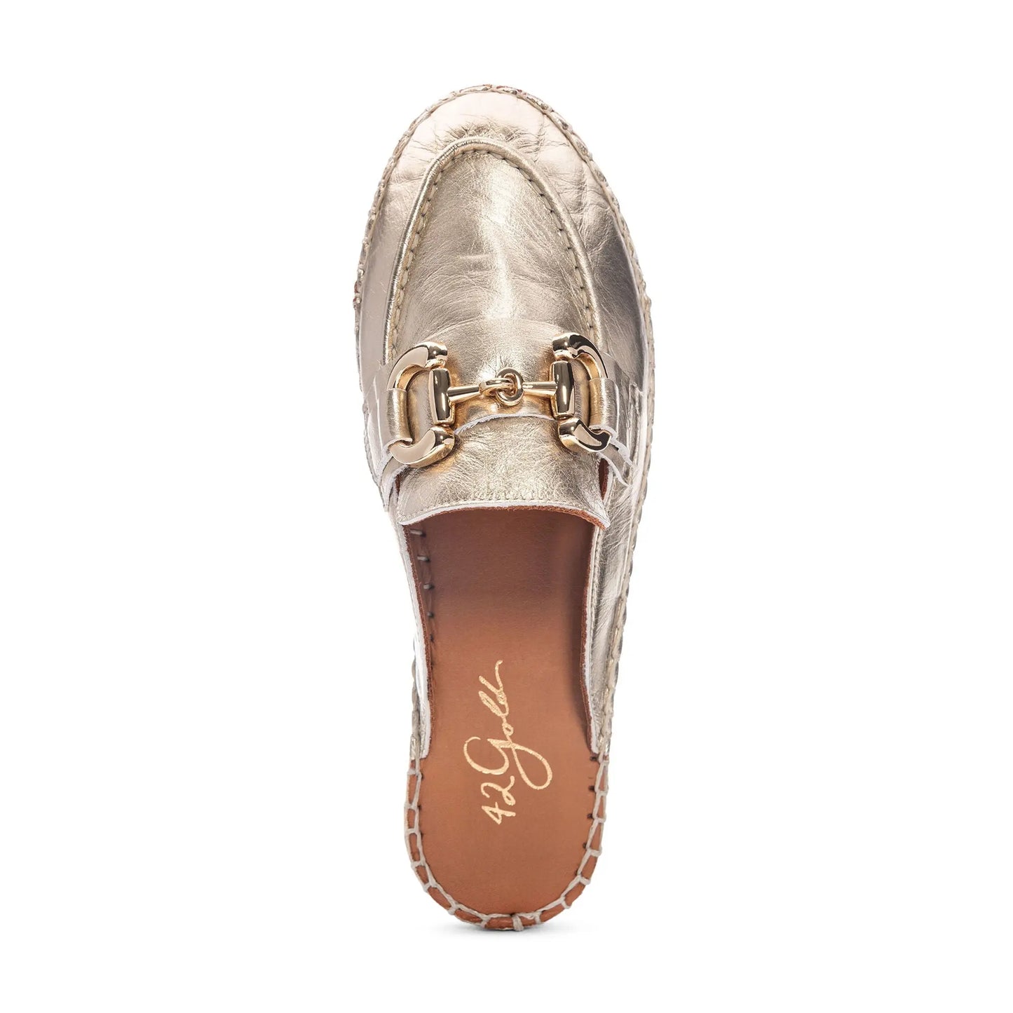 Gold Anri Espadrille Mule