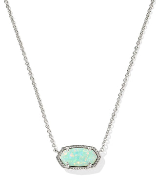 Elisa Silver Short Pendant Necklace