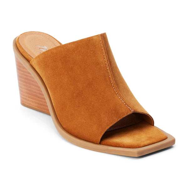 Lillie Tobacco Suede Heeled Sandal