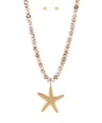 Natural Beaded Starfish Necklace