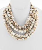 Multi Strand Beaded Necklace