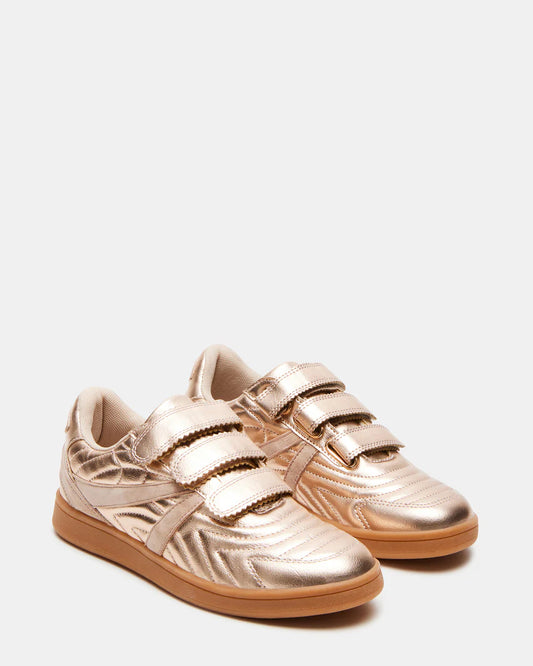 Macer Rose Gold Sneakers-Steve Madden